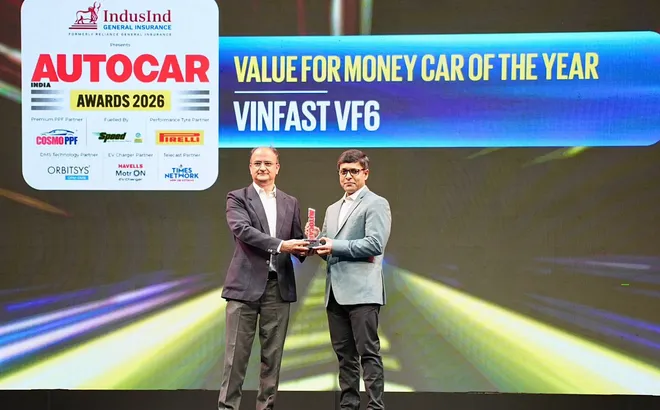 Vinfast VF6 nhận giải “Mẫu xe đáng tiền nhất năm” tại Autocar India Awards 2026