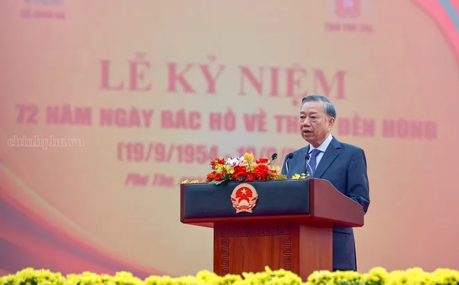 Phát biểu của Tổng Bí thư, Chủ tịch nước Tô Lâm tại Lễ kỷ niệm 72 năm Ngày Bác Hồ về thăm Đền Hùng