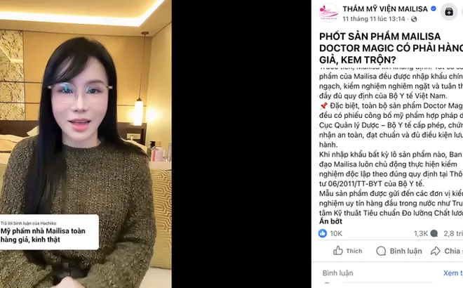 "Soi" 162 mỹ phẩm nhà Mailisa và khuyến cáo từ cơ quan quản lý