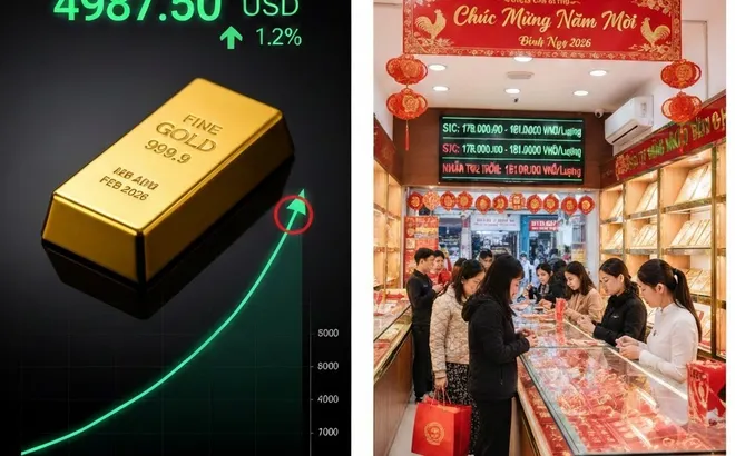 Giá vàng hôm nay 19/2/2026: “Áp sát” ngưỡng 5.000 USD, đà tăng liệu đã tới giới hạn?