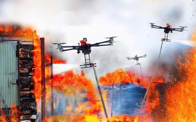 UAV bầy đàn - Giải pháp chưa cháy hẻm nhỏ tại các thành phố lớn