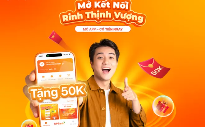GPBank triển khai ưu đãi hoàn tiền 50.000 đồng cho khách hàng thanh toán bằng mã QR