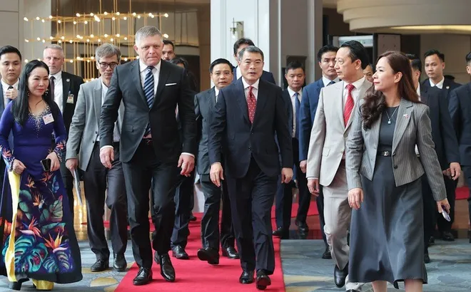 Thủ tướng Lê Minh Hưng và Thủ tướng Robert Fico dự Diễn đàn doanh nghiệp Việt Nam – Slovakia