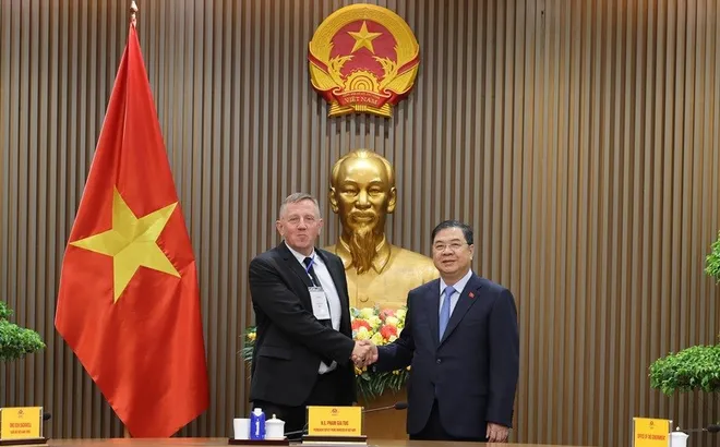 Phó Thủ tướng Thường trực Phạm Gia Túc làm việc với Hội đồng Năng lượng gió toàn cầu